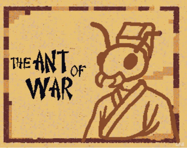 The Ant of War cover art: an ant drawn as Sun Tzu.